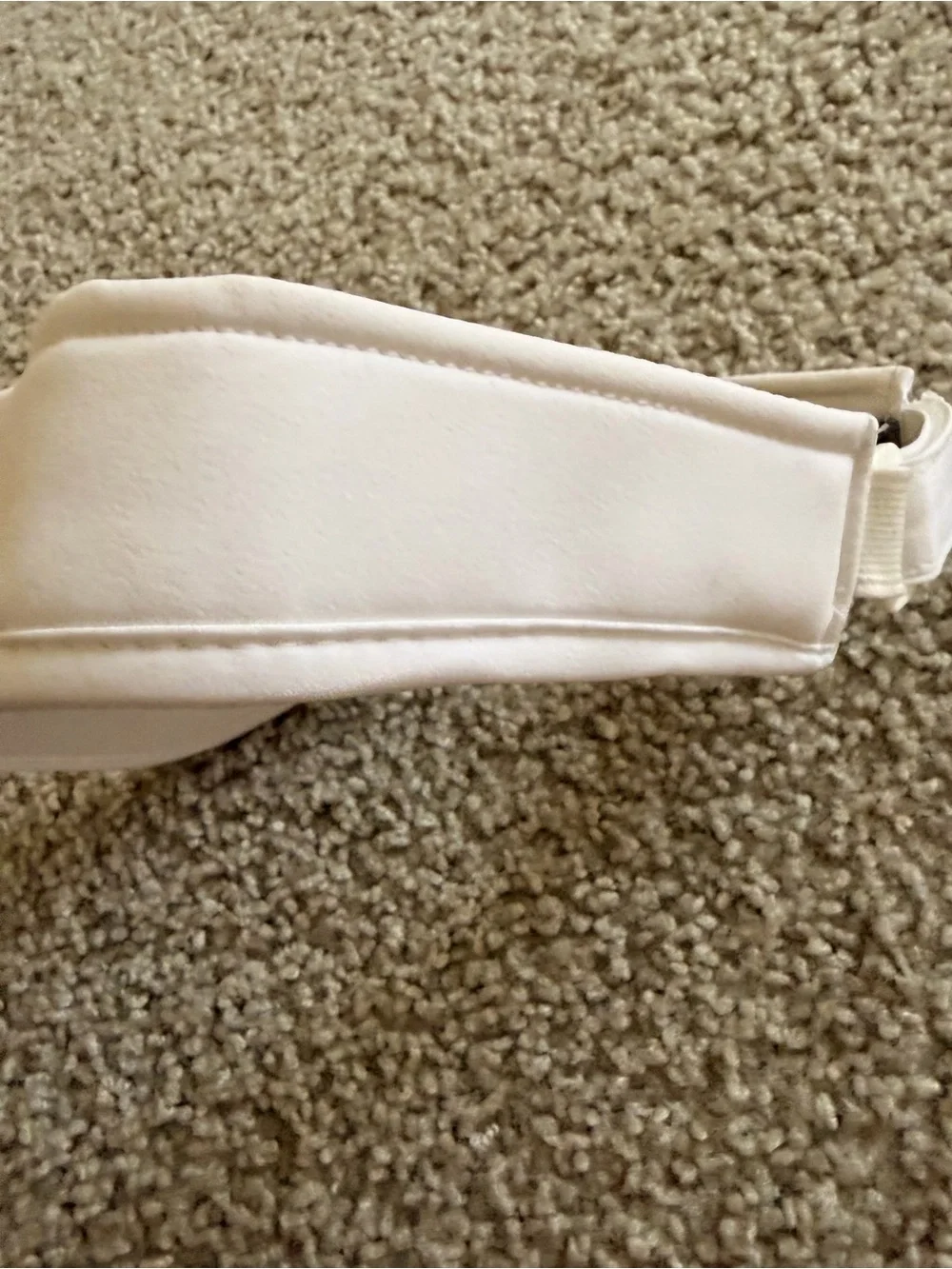 ALO Yoga White Kids Visor with Logo
